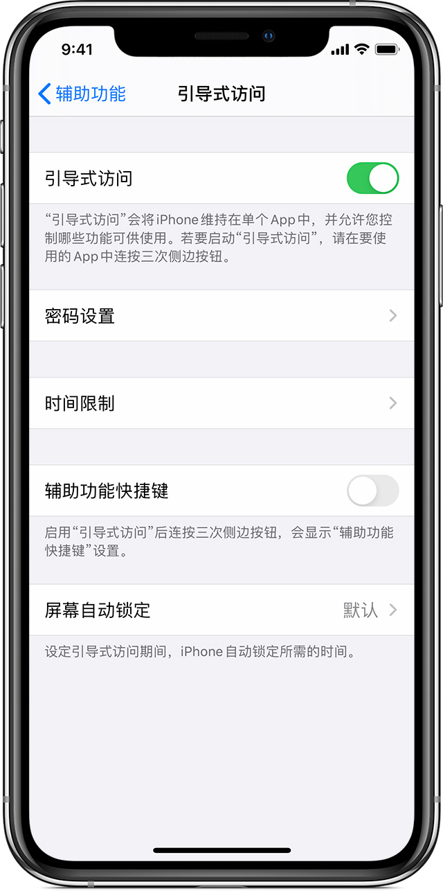 尚志苹果手机维修分享如何在 iPhone 上退出引导式访问 