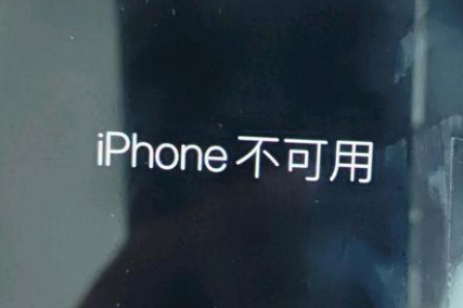 尚志苹果服务网点分享锁屏界面显示“iPhone 不可用”如何解决 