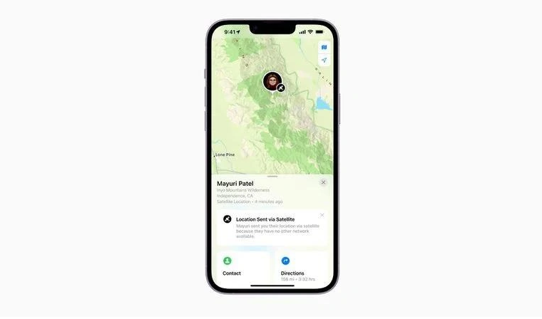 尚志苹果14维修分享iPhone14系列中 FindMy功能通过卫星分享位置方法教程 