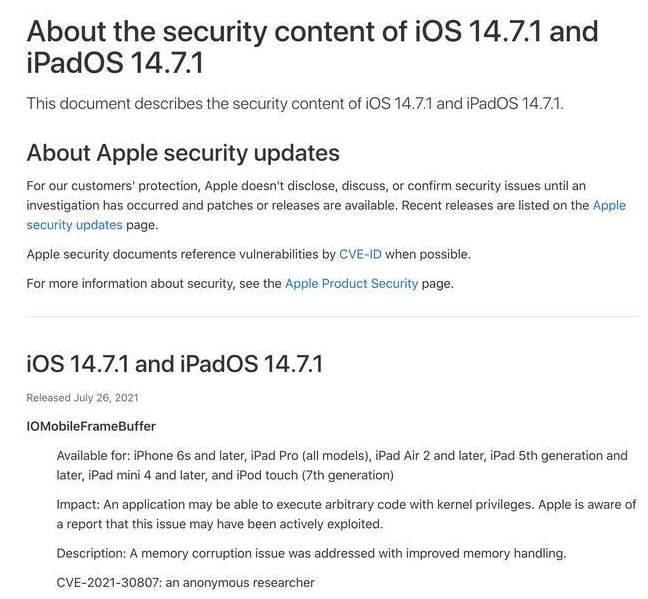 尚志苹果手机维修分享iOS 14.7.1 正式版更新内容及升级方法 